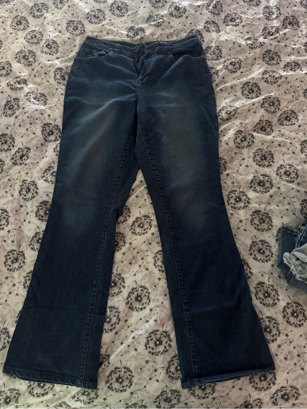Dark Blue Women's Flared Jeans